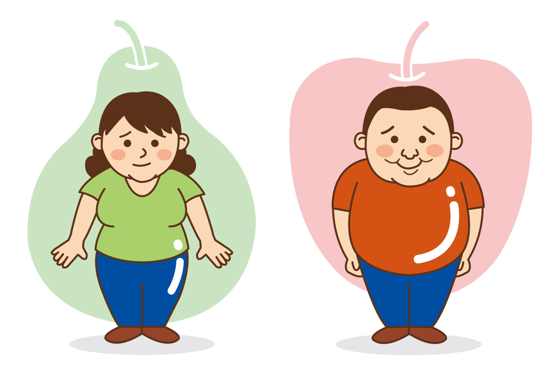 肥満の種類（内臓脂肪型肥満・皮下脂肪型肥満）